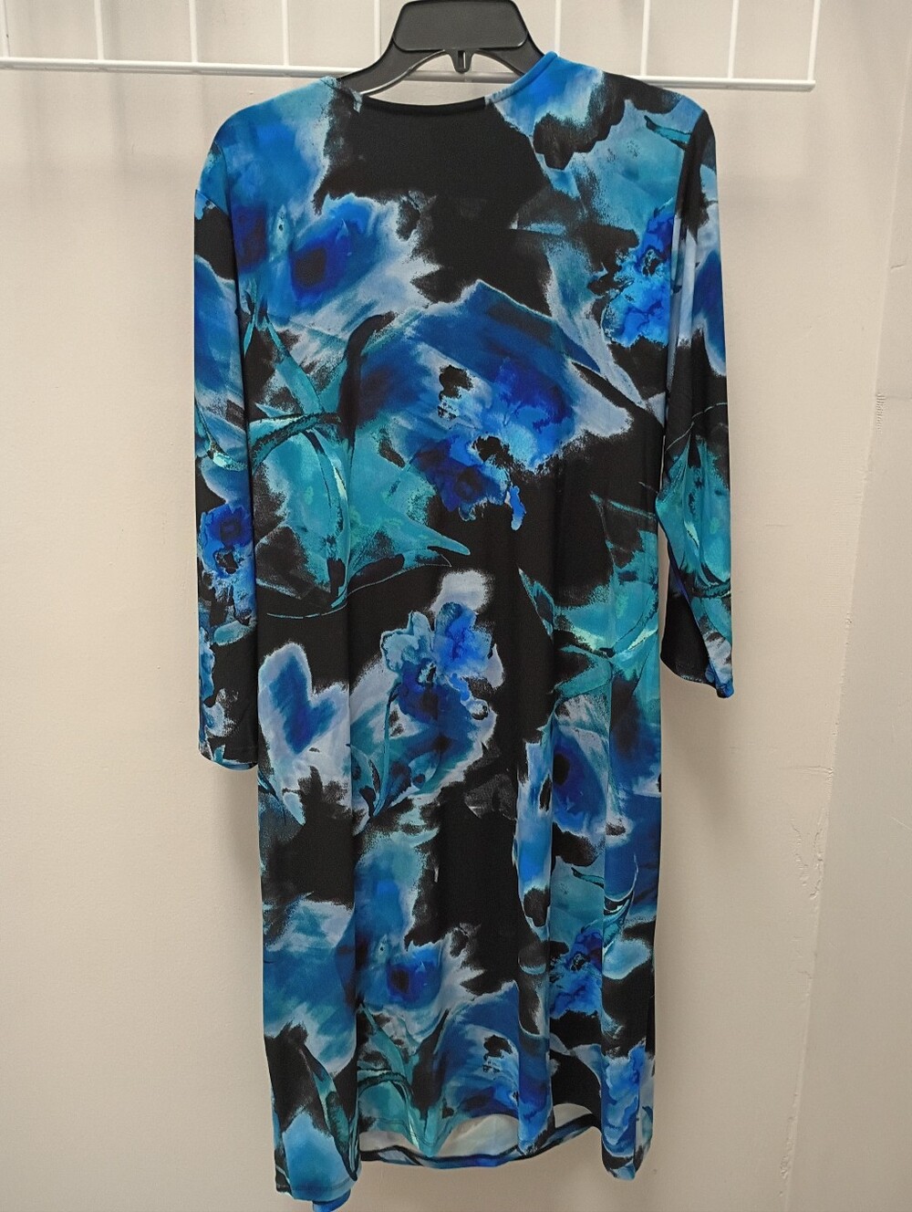 Anne Klein Plus Size Blue Watercolor Wrap Dress NO WRINKLE💙 NEW W TAGS - Picture 7 of 7